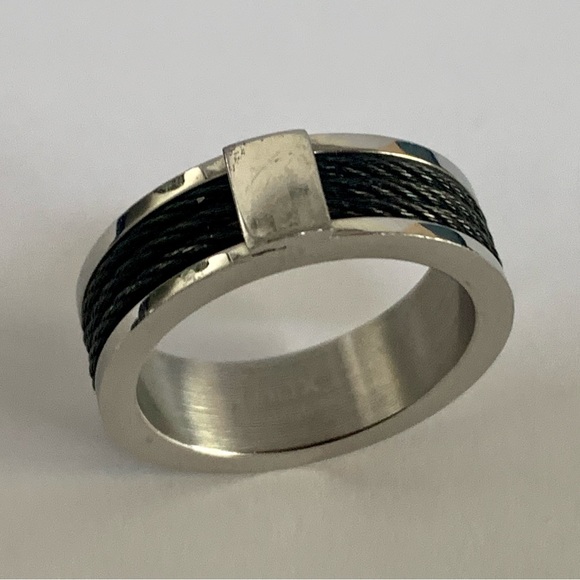 INOX PVC Cable Men’s ring size 12 ss - Picture 2 of 5